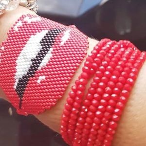 Jewerly Miyuki Beautiful lips bracelet miyuki